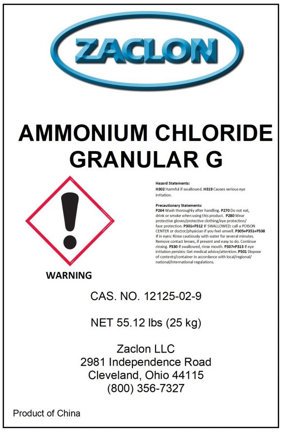 Ammonium Chloride, Ammonium chloride